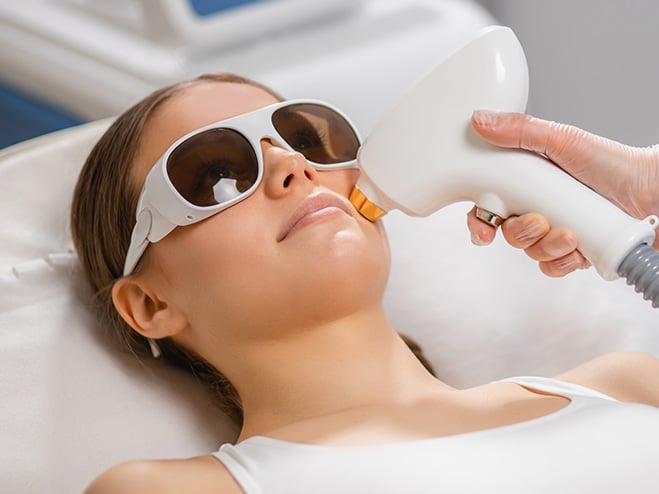 treatment of laser hair removal