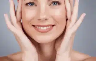 Middle-aged woman receiving non-surgical skin tightening treatment at a Florida med spa